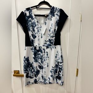 Banana Republic Blue and White Floral Dress